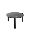 Aytm TRIBUS Stolik Kawowy 60 cm Czarny / Blat Czarny Marmur