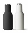 Menu BOTTLE Młynek do Soli i Pieprzu / Szary ze Stalowym Korkiem