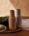 Menu BOTTLE Młynek do Soli i Pieprzu / Słomkowy z Ciemnym Drewnianym Korkiem