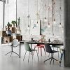Muuto FIBER SIDE Krzesło z Drewnianą Ramą - Rude