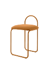 Aytm ANGUI Krzesło Tapicerowane / Pomarańczowe AMBER BOUCLÉ