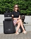 United Pets Milano TRAVEL Torba Podróżna dla Zwierząt / Czarno - Różowa
