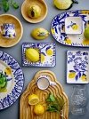 Bloomingville LIMONE Ceramiczna Solniczka i Pieprzniczka na Podstawce