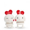 Hoptimist BUMBLE Figurka Optymisty z Serduszkiem L Biały - I Love U