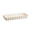 Emile Henry NATURAL CHIC Ceramiczna Forma do Tarty 36 cm Prostokątna - Kremowa