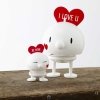 Hoptimist BUMBLE Figurka Optymisty z Serduszkiem S Biały - I Love U