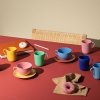 Lyngby Porcelain RHOMBE COLOR Kubek z Uchem 330 ml Granatowy