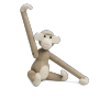 Kay Bojesen MONKEY Dekoracja - Figurka Drewniana Małpka Mała - Drewno Klon/Buk