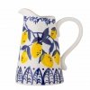 Bloomingville MAXIMA Ceramiczny Dzbanek 1,4 l w Cytryny / Niebieski