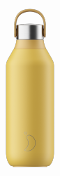 Chilly's SERIES 2 Stalowa Butelka Termiczna 500 ml Żółta