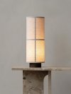 Audo HASHIRA Lampa Stołowa na Drewnianej Podstawie / Klosz z Naturalnego Lnu