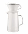 Alessi COFFEE Zestaw do Parzenia Slow Coffee / Dzbanek z Filtrem i Ręczny Młynek do Kawy