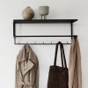 Kristina dam studio GRID Ścienny Wieszak na Ubrania z Półką / Biały