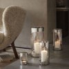 Georg Jensen CHROME CONTOURS Lampion 22 cm / Srebrny Stalowy