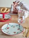 Bloomingville CHRISTMAS YULE Świąteczny Talerz Obiadowy 25,5 cm