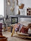 Bloomingville MAS Lustro Ścienne w Mosiężnej Ramie