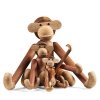 Kay Bojesen MONKEY Dekoracja - Figurka Drewniana Małpka Średnia - Drewno Tekowe