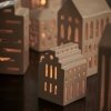 Kähler URBANIA Świecznik Tealight - Domek Biały / Manor
