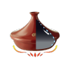 Emile Henry TAGINE Ceramiczne Naczynie do Gotowania 1,8 l Czerwony