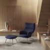 Muuto DOZE Podnóżek Tapicerowany - Czarny/Nogi Antracytowe
