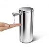 Simplehuman SENSOR Stalowy Automatyczny Dozownik do Mydła, Płynu, Żelu Antybakteryjnego - Akumulatorowy 266 ml Srebrny Połysk