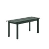 Muuto LINEAR Ławka Ogrodowa / Stalowa 110 cm Ciemnozielona