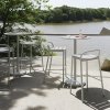 Muuto LINEAR Krzesło Barowe Ogrodowe - Hoker 65 cm / Pomarańczowy