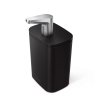 Simplehuman STEEL Stalowy Dozownik do Mydła w Płynie 473 ml / Czarny