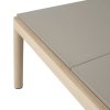 Muuto COUPLE Stolik Kawowy z Ceramicznym Blatem 84x80 cm / Jasny Dąb - Blat Wavy Taupe