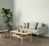 Hubsch LOUNGE Fotel z Obiciem Welurowym / Szary