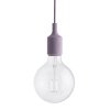 Muuto E27 Lampa Wisząca Żarówka LED / Liliowa - Dusty Lilac