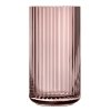 Lyngby Porcelain LYNGBY Wazon Szklany 38 cm Burgundowy