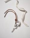 Georg Jensen HEART Brelok do Kluczy na Skórzanym Sznurku / Serce