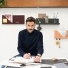 Muuto FOLDED Organizer - Półka Ścienna 96 cm Niebiesko/Szara
