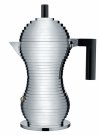 Alessi PULCINA Kawiarka - Zaparzacz do Espresso 300 ml na Indukcję / Czarna Rączka