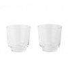 Muuto RAISE Szklanki do Wody 200 ml 2 Szt. Bezbarwne