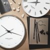 Georg Jensen KOPPEL Zegar Ścienny 30 cm Czarny