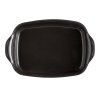 Emile Henry NATURAL CHIC Prostokątna Forma - Naczynie do Zapiekania 42,5x28 cm Czarna