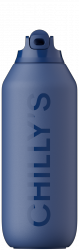 Chilly's SERIES 2 SPORT Stalowa Butelka Sportowa do Wody 500 ml - Termiczna / Niebieska