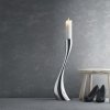 Georg Jensen COBRA Świecznik Podłogowy 40 cm Srebrny / Stal Polerowana