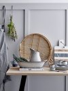 Bloomingville COZY Biurko 55 x 145 cm Czarne / Blat Dębowy