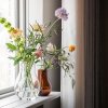 Georg Jensen CAFU Szklany Wazon do Kwiatów 21 cm / Bursztynowy