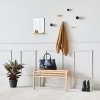 Andersen Furniture CONTRAST Dębowy Wieszak Ścienny 5 cm 2 Szt. / Czarny