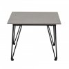 Bloomingville MUNDO Ogrodowy Stolik Kawowy 55 cm z Betonowym Blatem / Czarny