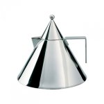 Officina Alessi IL CONICO Czajnik Stalowy 2 l  / Srebrny