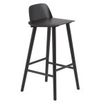 Muuto NERD Hoker - Krzesło Barowe 89 cm Czarne