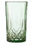 Lyngby Glass SORRENTO Kolorowe Wysokie Szklanki Long Drink 380 ml 4 Szt. / Zielone