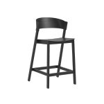 Muuto COVER BAR Hoker - Krzesło Barowe 96 cm Czarne