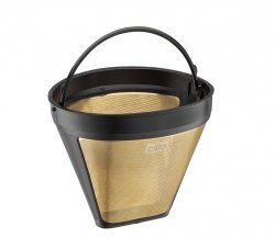 Cilio COFFEE Wielorazowy Filtr do Parzenia Kawy - Rozmiar 4 / Złoty