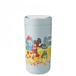 Stelton TO GO Kubek Termiczny 400 ml MUMINKI / Szaroniebieski